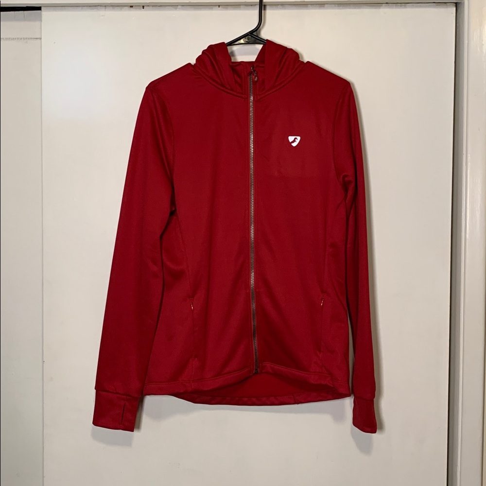 Aubrion Red Zip-Up Hoodie Women’s Size Meeium‎